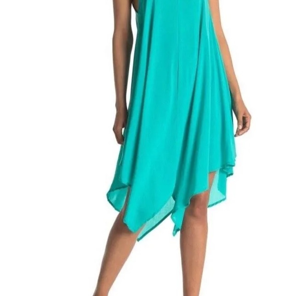 Elan Turquoise Asymmetrical cover up